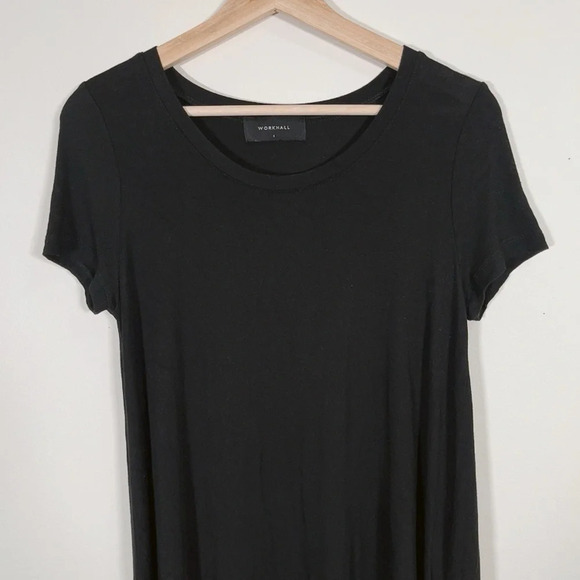 WORKHALL STUDIO | RAYON BLACK DRESS - Picture 3 of 9